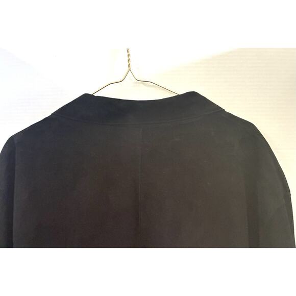 LA MATTA JET BLACK LEATHER LIGHTWEIGHT JACKET Blazer NO SIZE ~XL Vintage - Picture 10 of 11